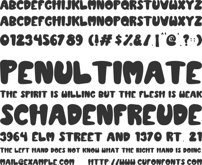 Smiling Love font preview