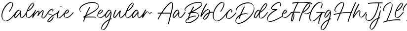 Calmsie Regular font