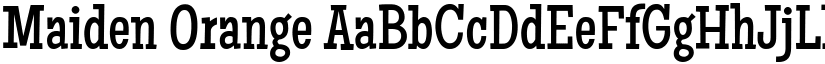 Maiden Orange font
