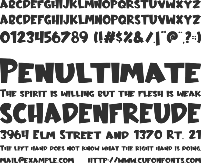 Absolute Inky font preview