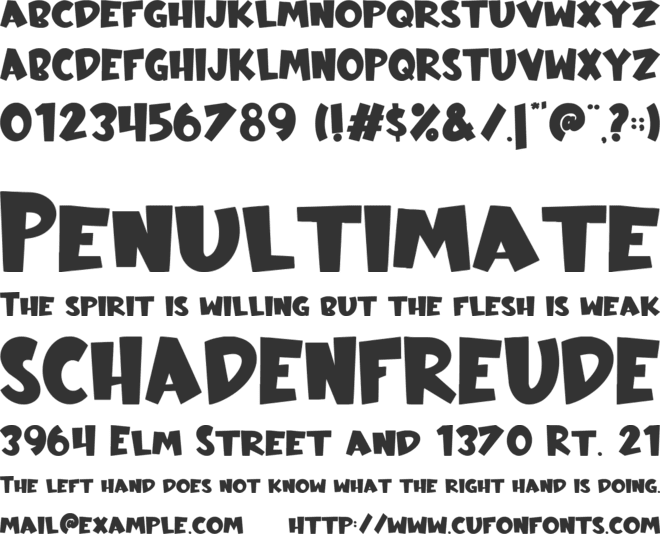 Absolute Inky font preview