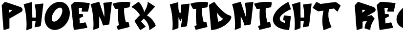 Phoenix Midnight Regular font