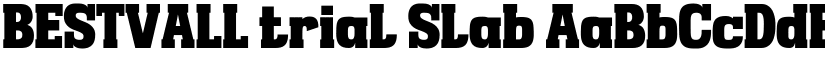 BESTVALL trial Slab font