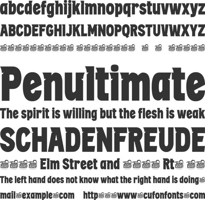 BAMEN trial font preview