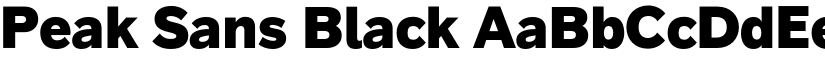 Peak Sans Black font