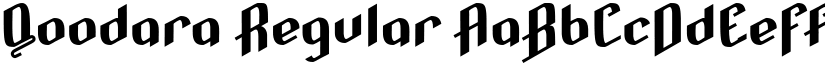Qoodara Regular font