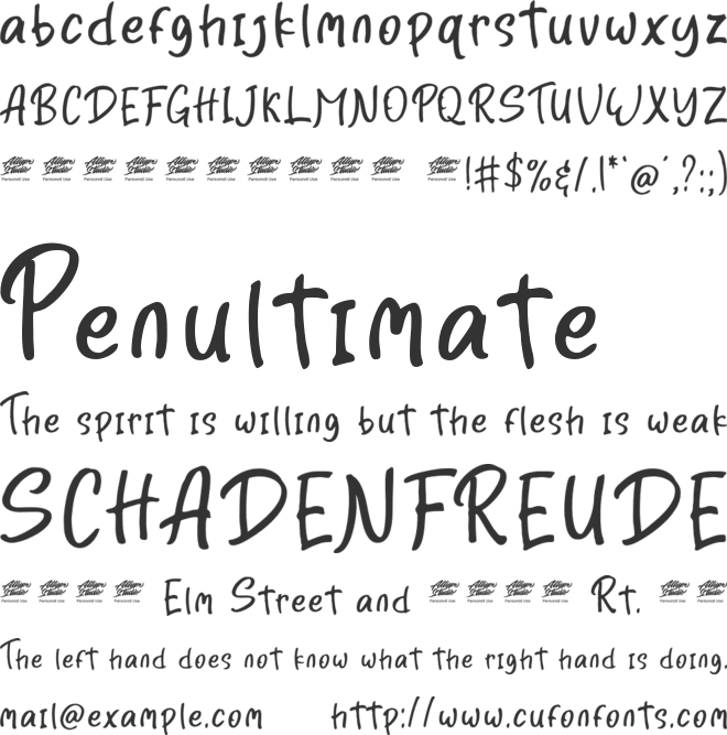 Solantha font preview