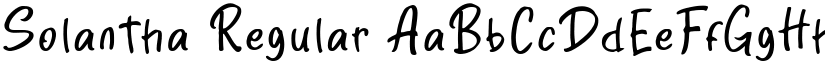 Solantha Regular font