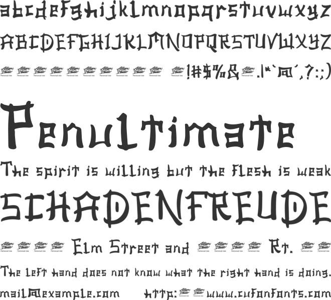 Ashito font preview