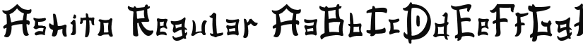 Ashito Regular font