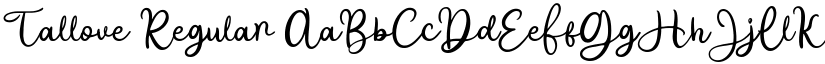 Tallove Regular font