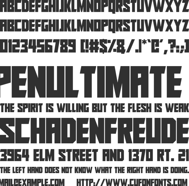 Infinite Beyond font preview