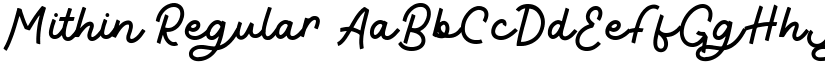 Mithin Regular font