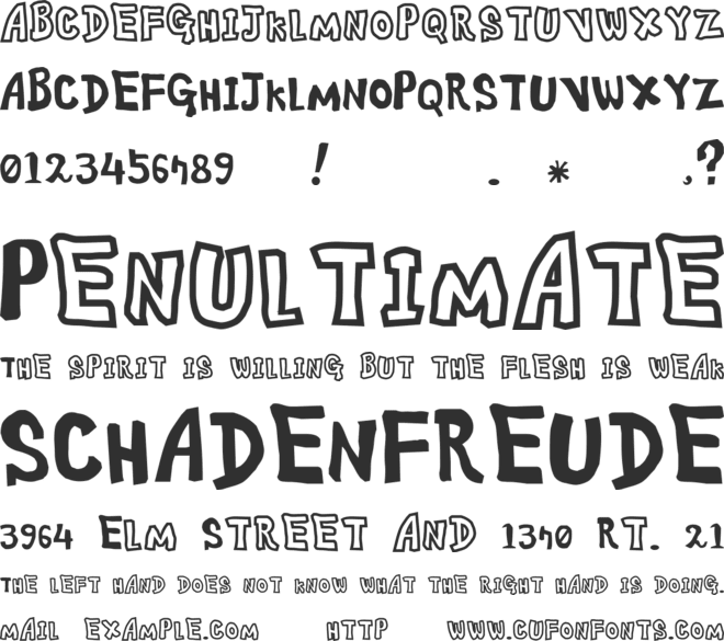 Ananda font preview