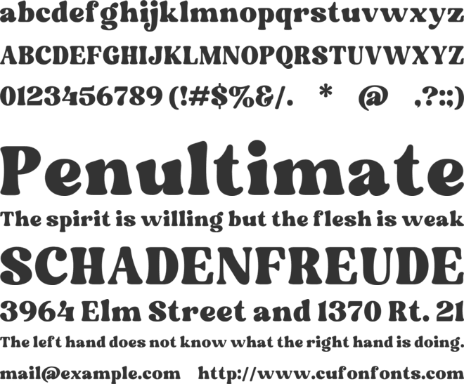 Matolha font preview