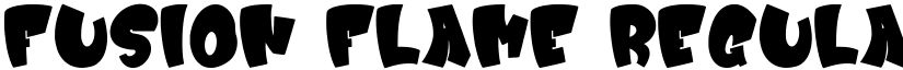 Fusion Flame Regular font