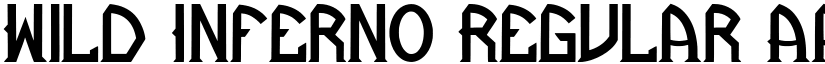 Wild Inferno Regular font
