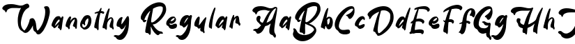 Wanothy Regular font