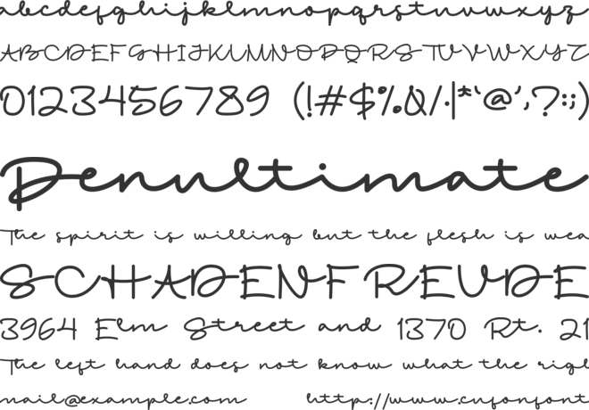 Zalerin font preview