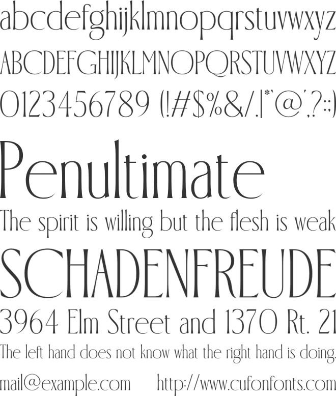 FLAROPER font preview