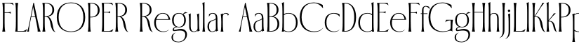 FLAROPER Regular font