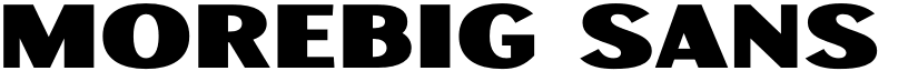 Morebig Sans Regular font