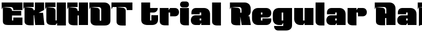EKUHOT trial Regular font