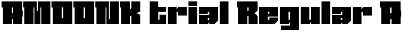AMOONK trial Regular font