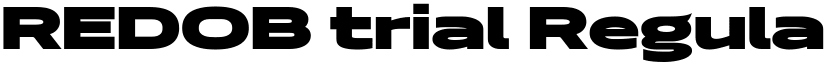 REDOB trial Regular font