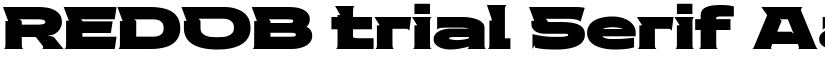 REDOB trial Serif font