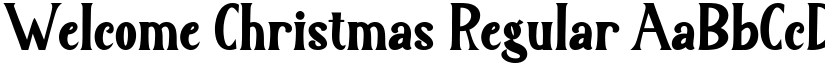 Welcome Christmas Regular font