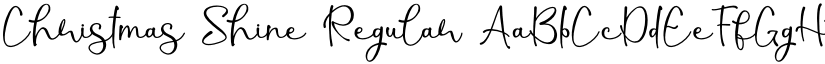 Christmas Shine Regular font