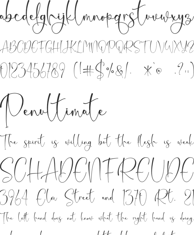 Christ White - Personal Use font preview