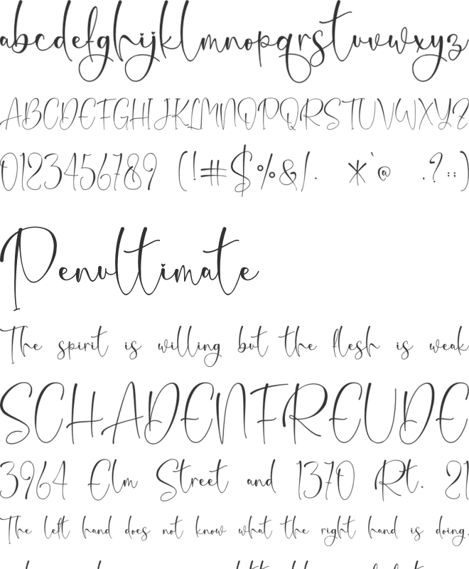 Christ White - Personal Use font preview