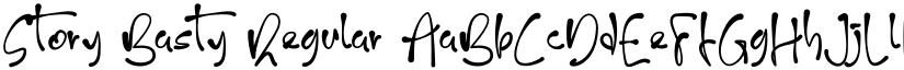 Story Basty font download