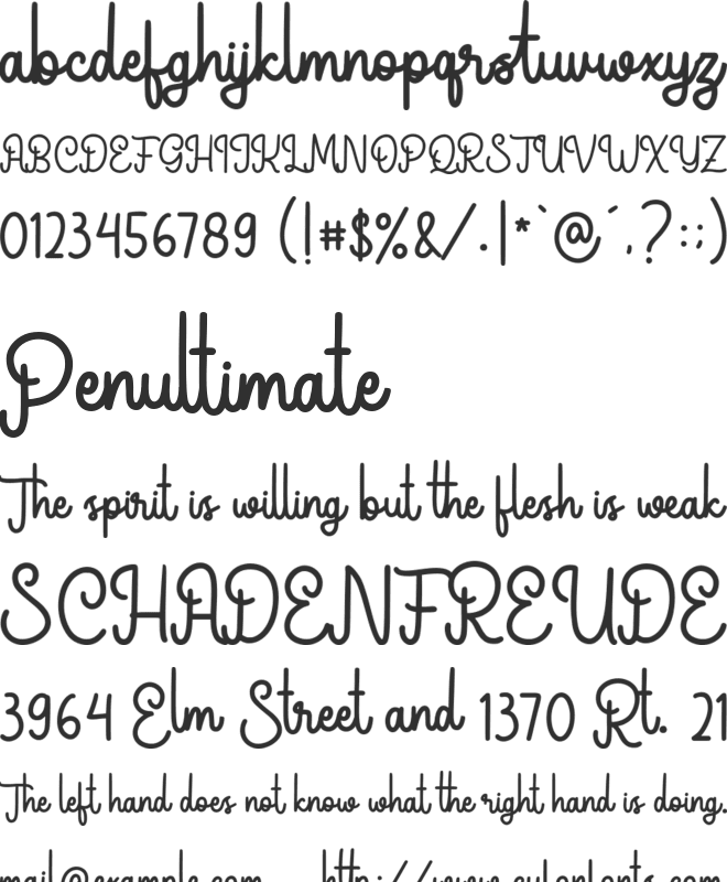 Ivory Emery font preview