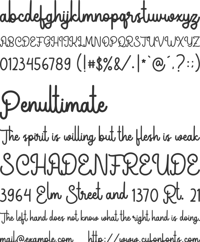 Ivory Emery font preview