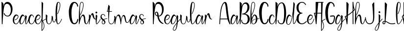 Peaceful Christmas Regular font