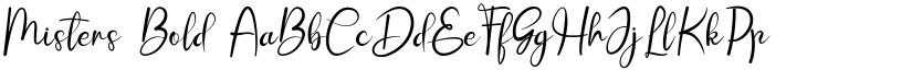 Misters Bold font