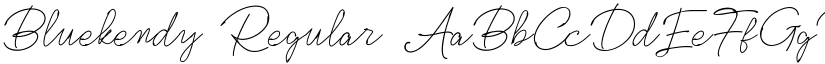Bluekendy Regular font