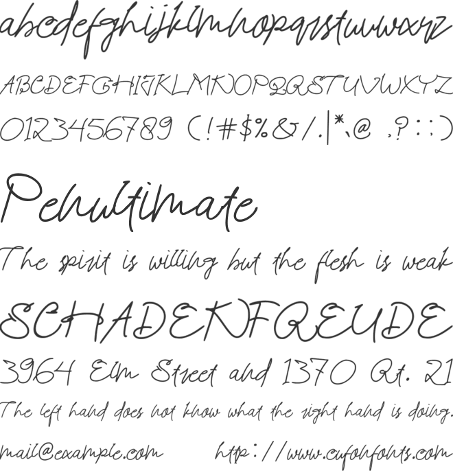 Galone font preview
