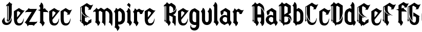 Jeztec Empire Regular font