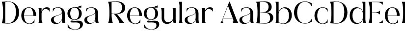 Deraga Regular font