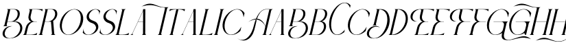 Berossla Italic font
