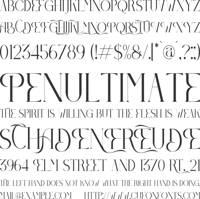 Berossla font preview