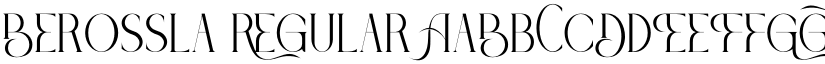 Berossla Regular font