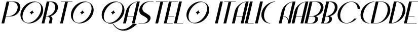 Porto Qastelo Italic font