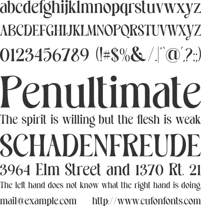 Costa Nova font preview