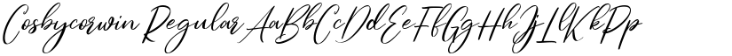 Cosbycorwin font download