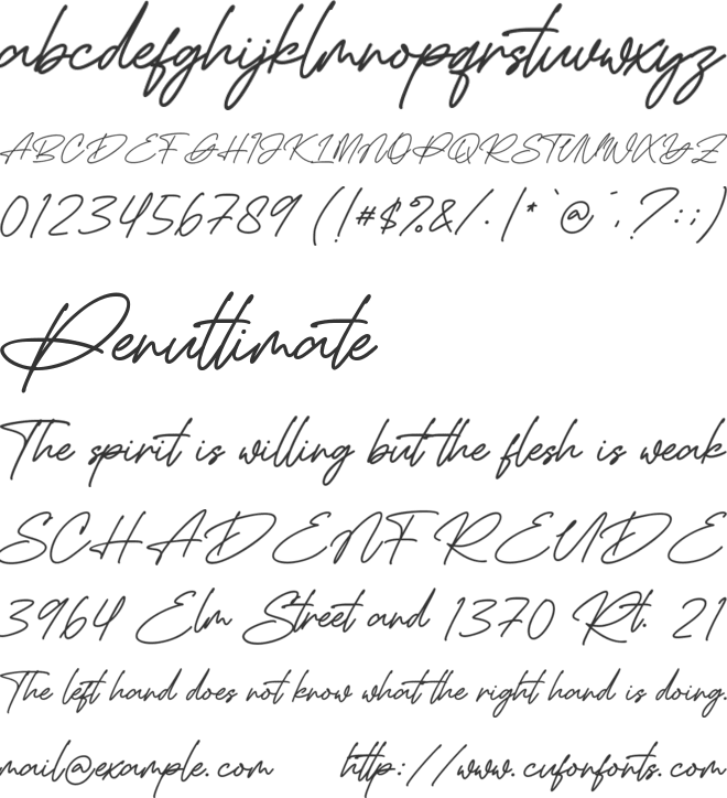 Drive Hearts font preview